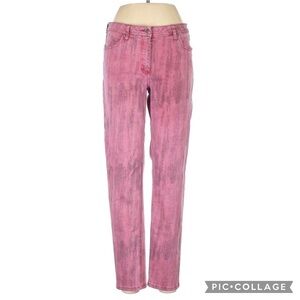 Vintage 80s/90s Pink Acid Wash Straight Leg Jeans